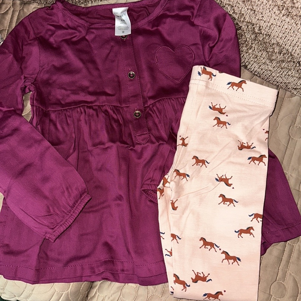 Carters 2 Piece western legging set